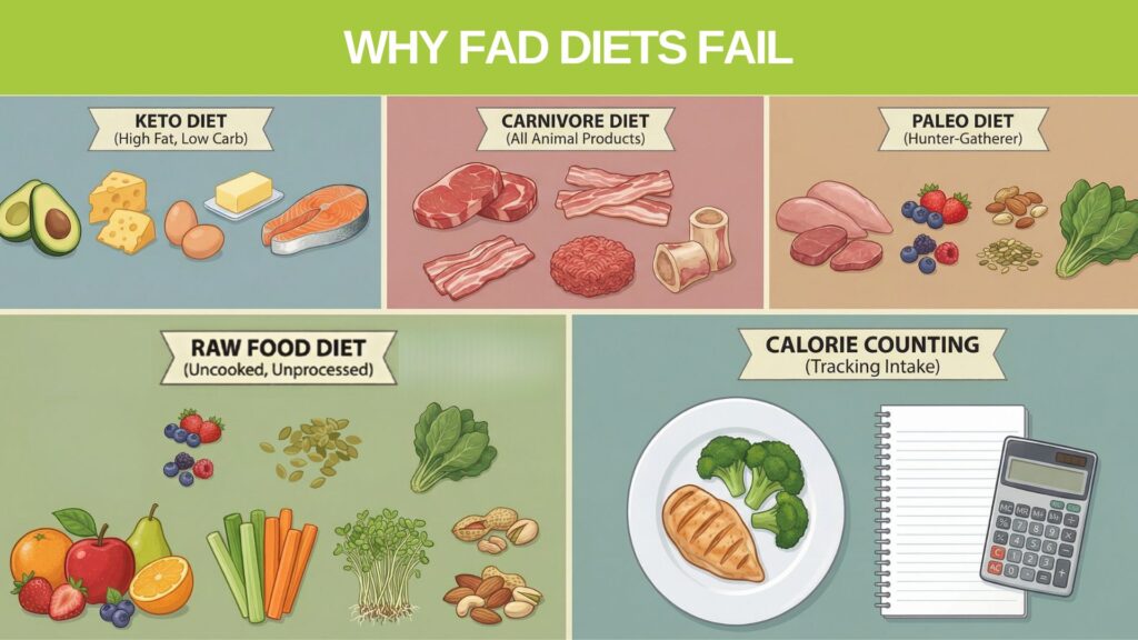 Why Fad Diets Fail and the fad-proof diet plan