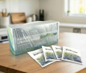 Brett Elliott Herbal BodiTune Detox and SLIM Drink Powder Sachets Fanned Out