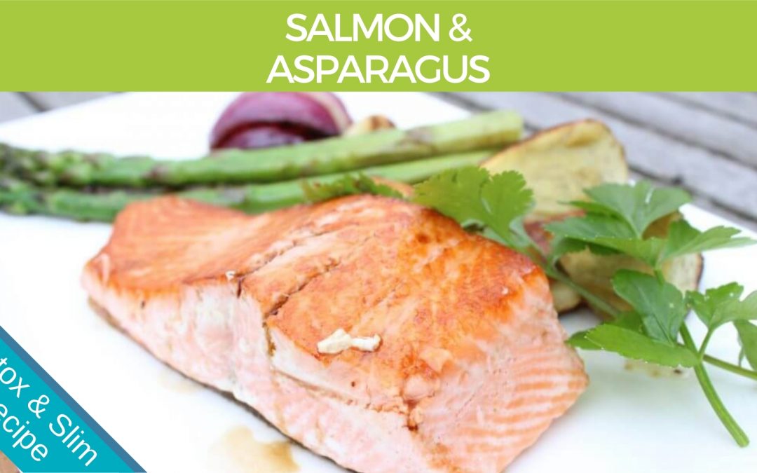 Salmon & Asparagus with Caper Sauce
