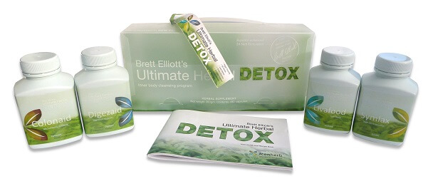 Ultimate Herbal Detox program with bottles 