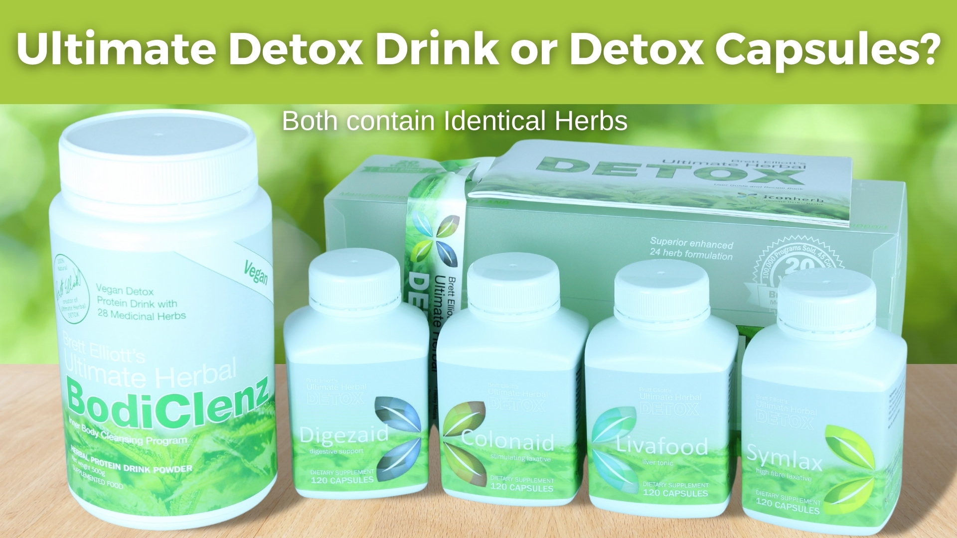 detox drink or capsules