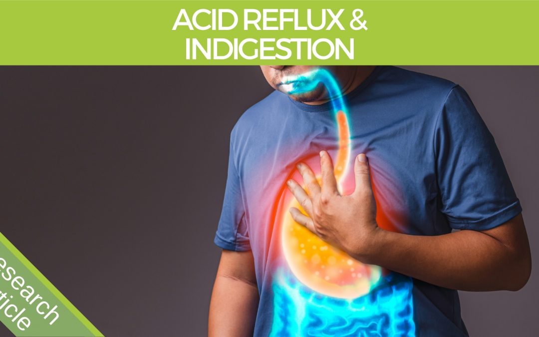 An Illustration of Acid Reflux and Indigestion