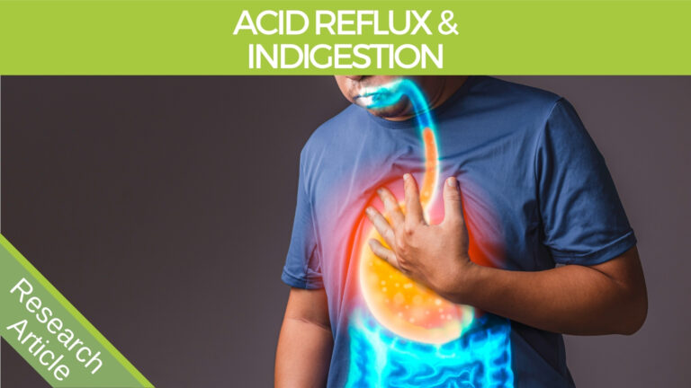 An Illustration of Acid Reflux and Indigestion