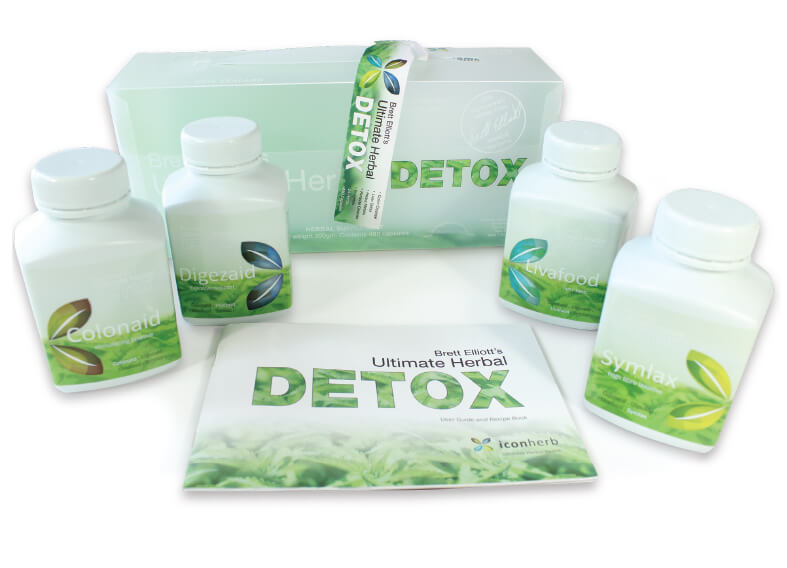 ultimate herbal detox program with bottles