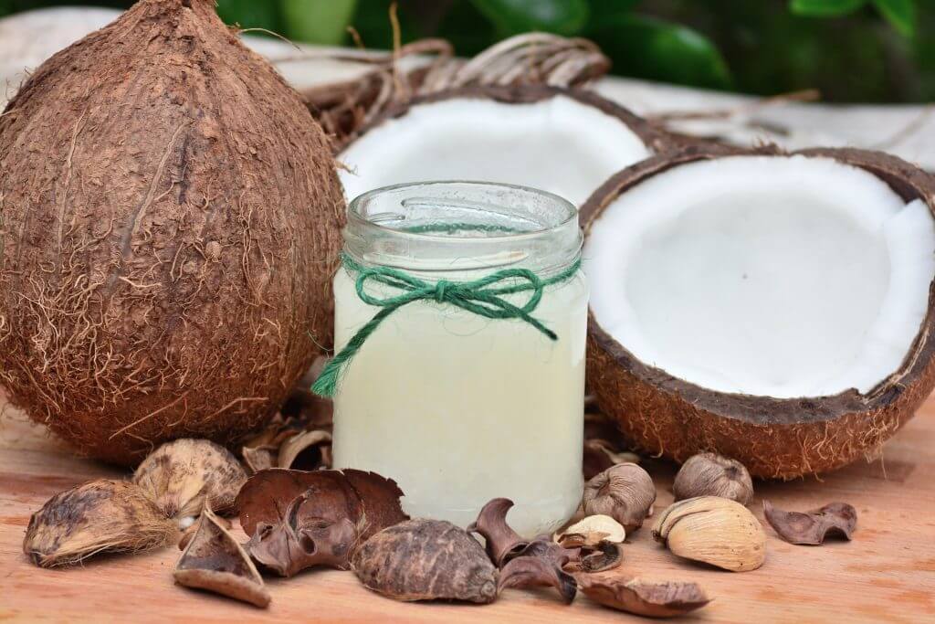 coconut fruit and coconut juice