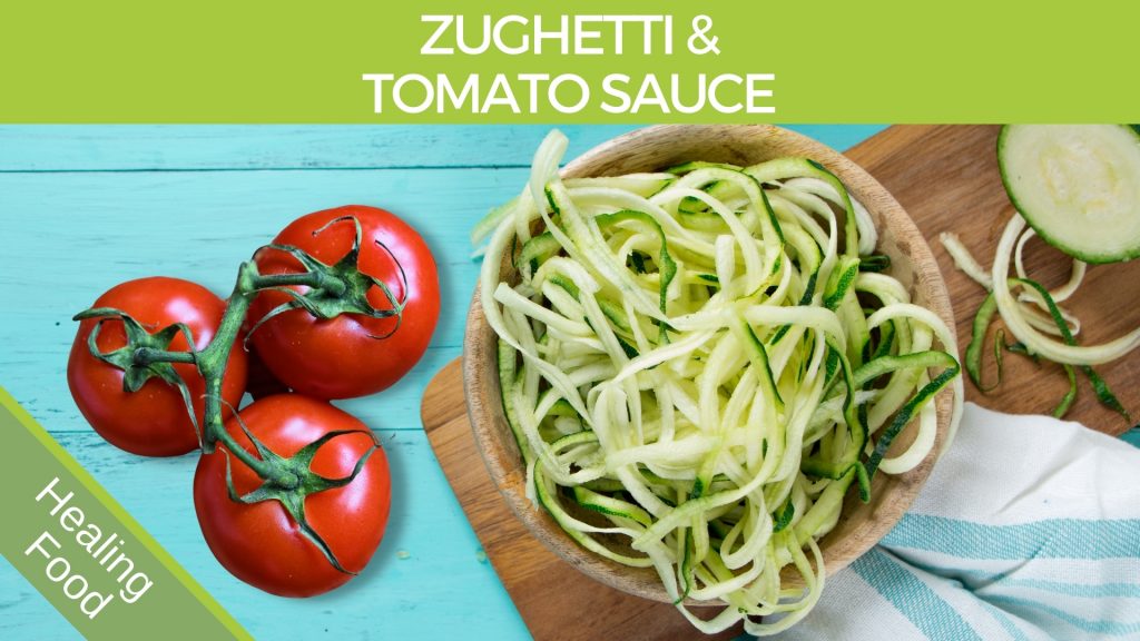 Zughetti and Tomato Sauce