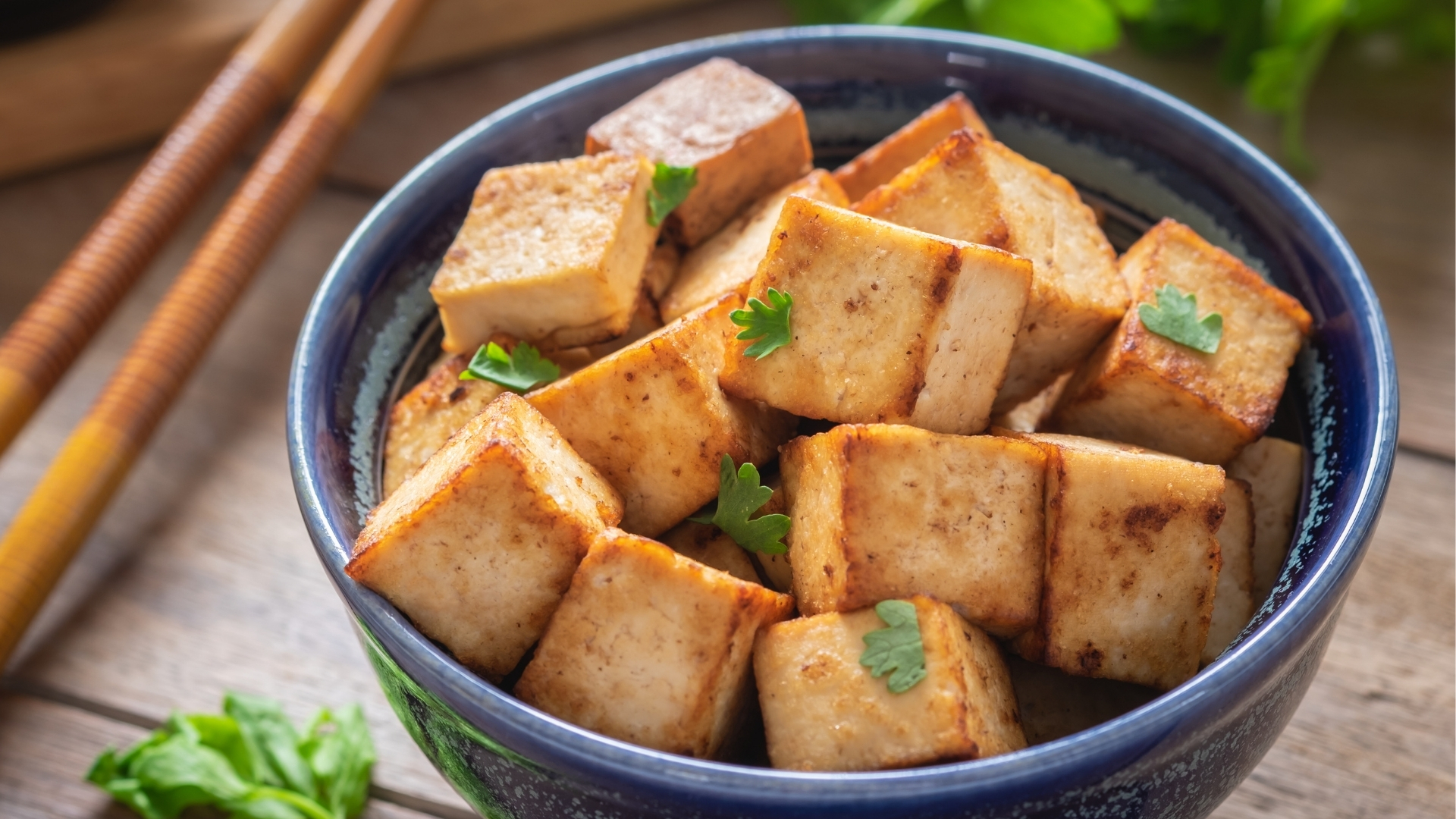 fried tofu in a bowl