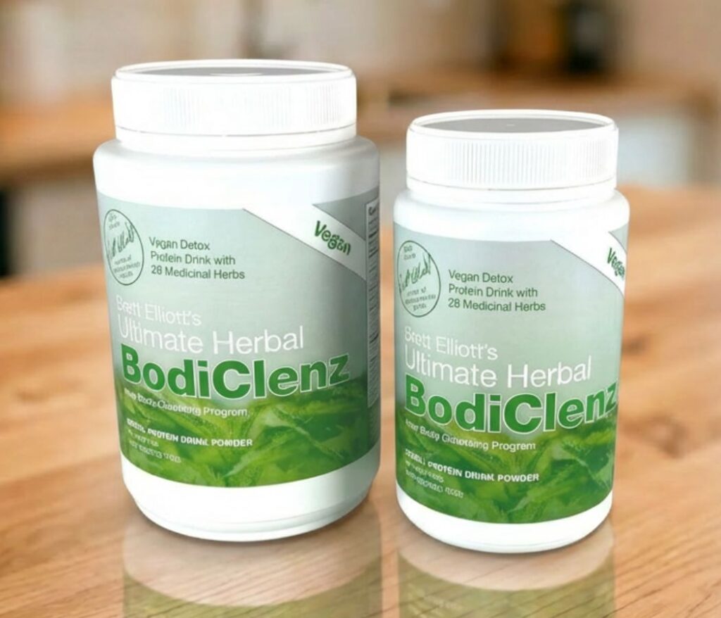 Brett Elliott BodiClenz Herbal DETOX drink powder Pot Both Sizes