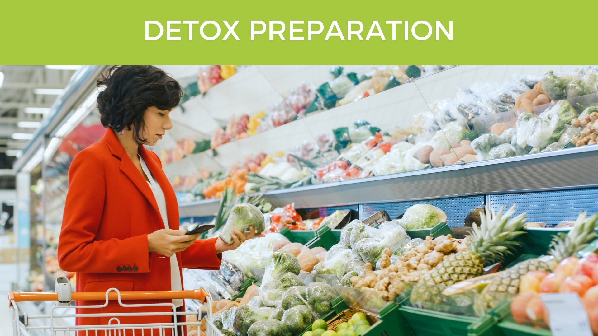 Woman in a Grocery Selecting Vegetables