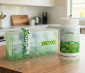 Brett Elliott Double Deep Clenz Herbal Detox 480 Capsules and BodiClenz Drink Powder