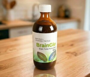 BrainGlo Herbal Brain Tonic Cognition Enhancing Liquid Front