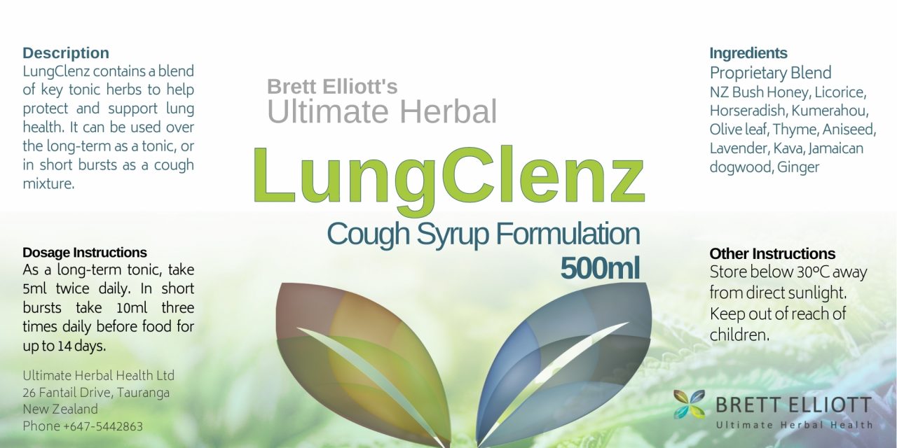 LungClenz Cough Syrup 500ml Brett Elliott