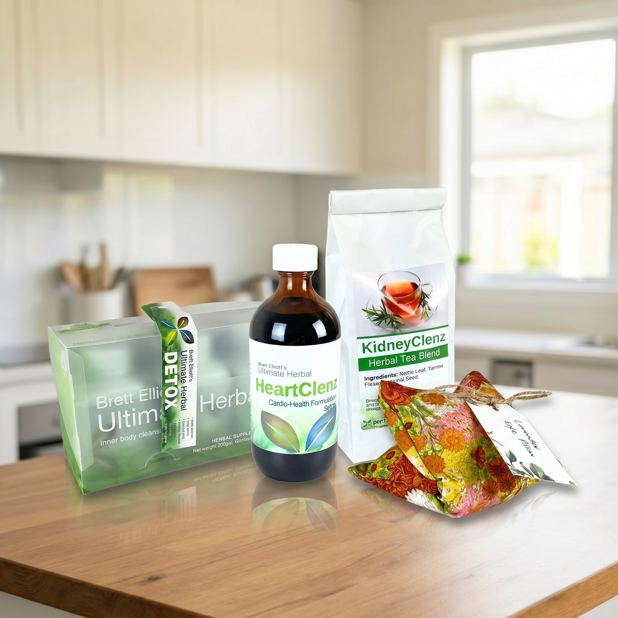 Brett Elliott Herbal HeartClenz Combo program with Ultimate Herbal Detox capsules