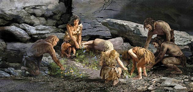 neanderthals-with-Herbs