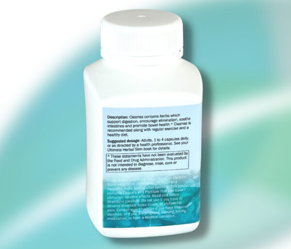 Cleansa Bowel Tonic 120 Capsules - Image 2