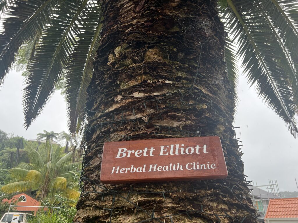 Herbal Health Clinic Sign On Tree