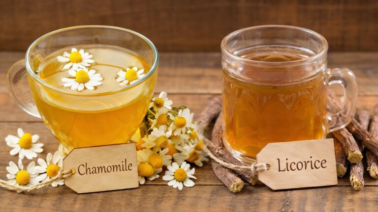 Chamomile and Licorice Tea for Cortisol Regulation