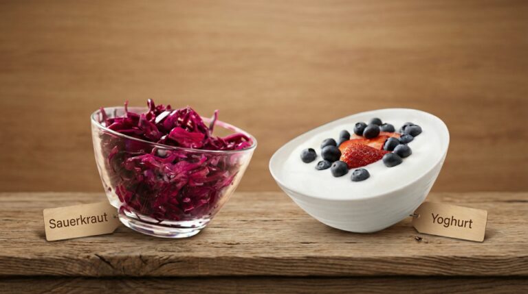 Sauerkraut and yoghurt for cortisol regulation