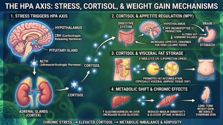 The Hormonal Process Of How Stress and Cortisol Triggers Weight Gain