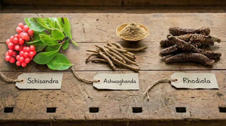Schisandra Ashwaghanda Rhodiola for cortisol