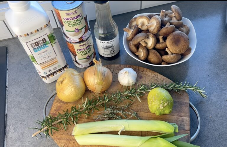Mushroom soup with leeks Ingredients