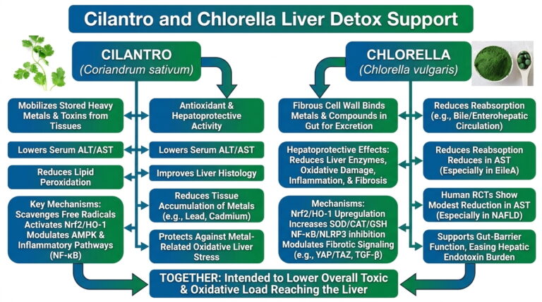 Cilantro and Chlorella for heavy metal detox