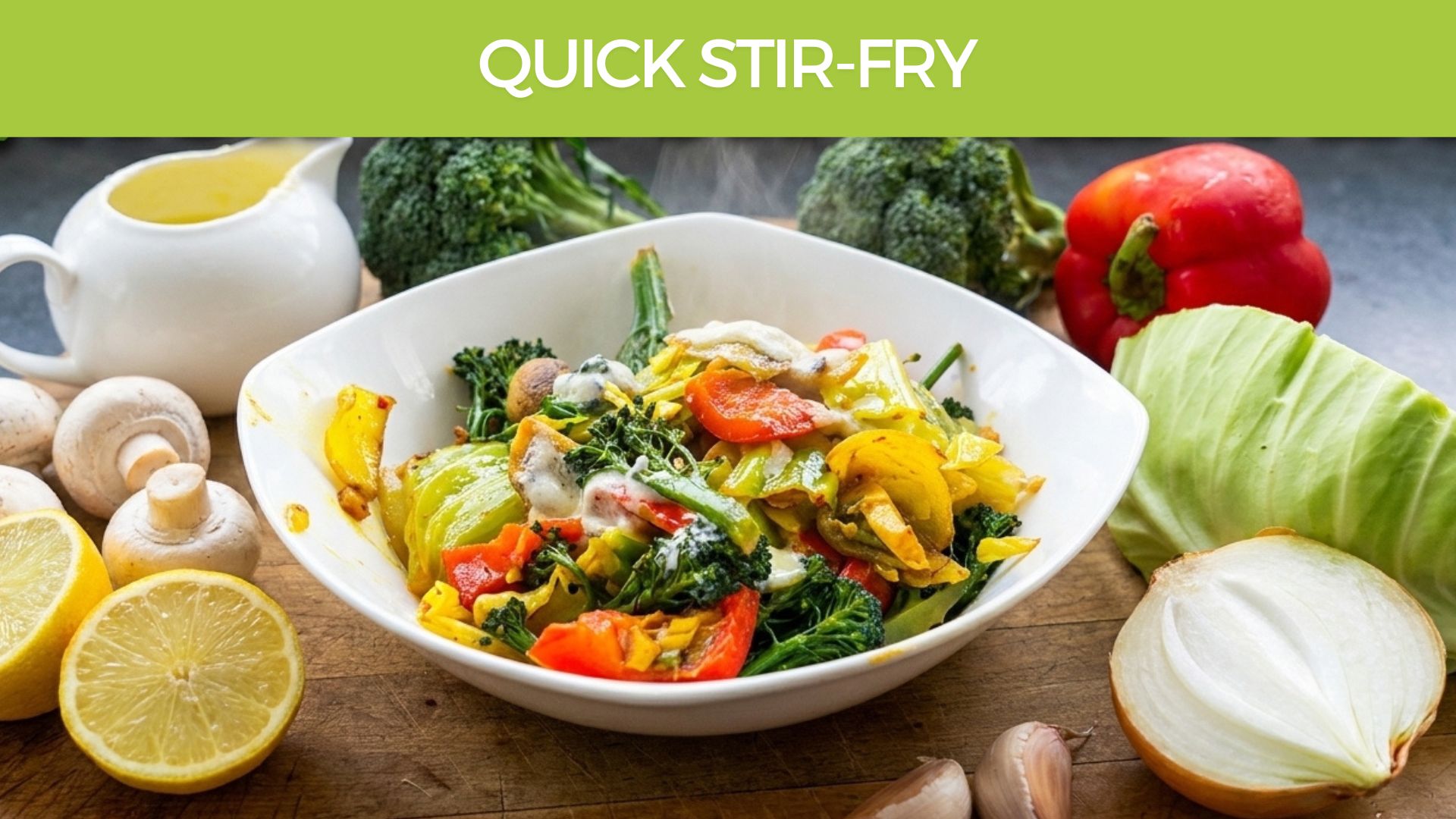 Quick Detox Stir Fry Vegetables
